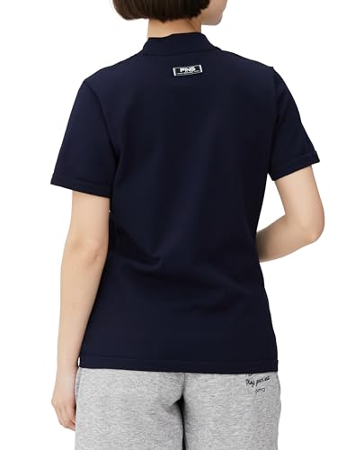 PING Apparel Women's Short Sleeve High Neck Shirt (Mr. PING, Moisture-Wicking, Quick-Drying, Stretch) / Golf / 622-4172204 120_Navy M