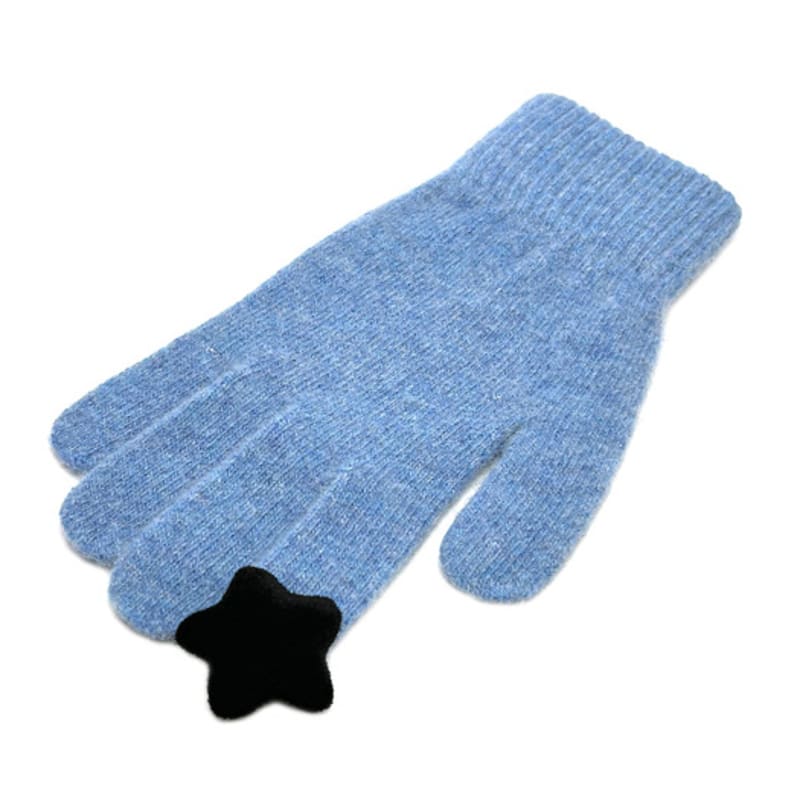 OTHER-worldly Star Wool Gloves [Blue]