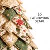 DIY gestepptes Stoff-Weihnachtsbaum-Set mit 3D-Patchwork-Bastelset für Anfänger Handgefertigte Tisch-Weihnachtsdekoration Festlicher Kamin-Tisch-Büro-Schmuck