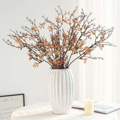 Plastic Artificial Plant Dead Branch Real Touch Handmade Eucalyptus Fruit Branch DIY Lifelike Artificial Greenery Gift Giving