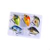 5 Mini Crankbait Fishing Lures 1.5g with Box Artificial Baits Lifelike Swimbait for