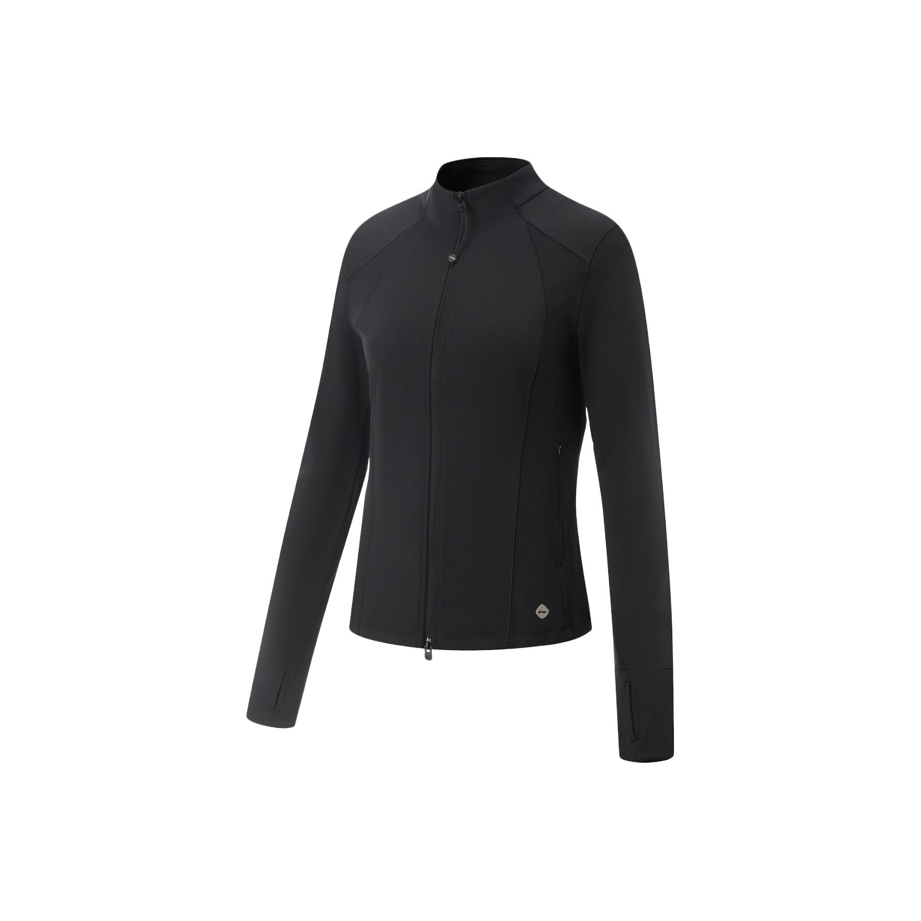 

Li-Ning Куртка приталенного кроя с воротником-стойкой из серии Fitness с логотипом S