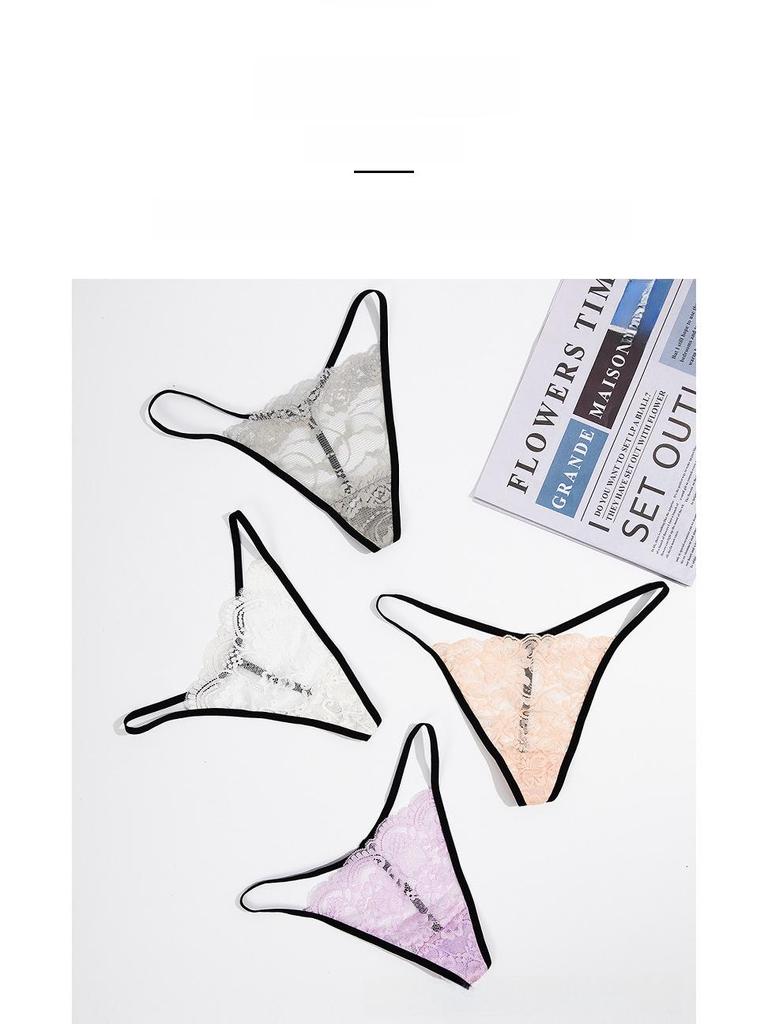 Classic European & American Sexy One-Piece Lace Bikini Thong for Women