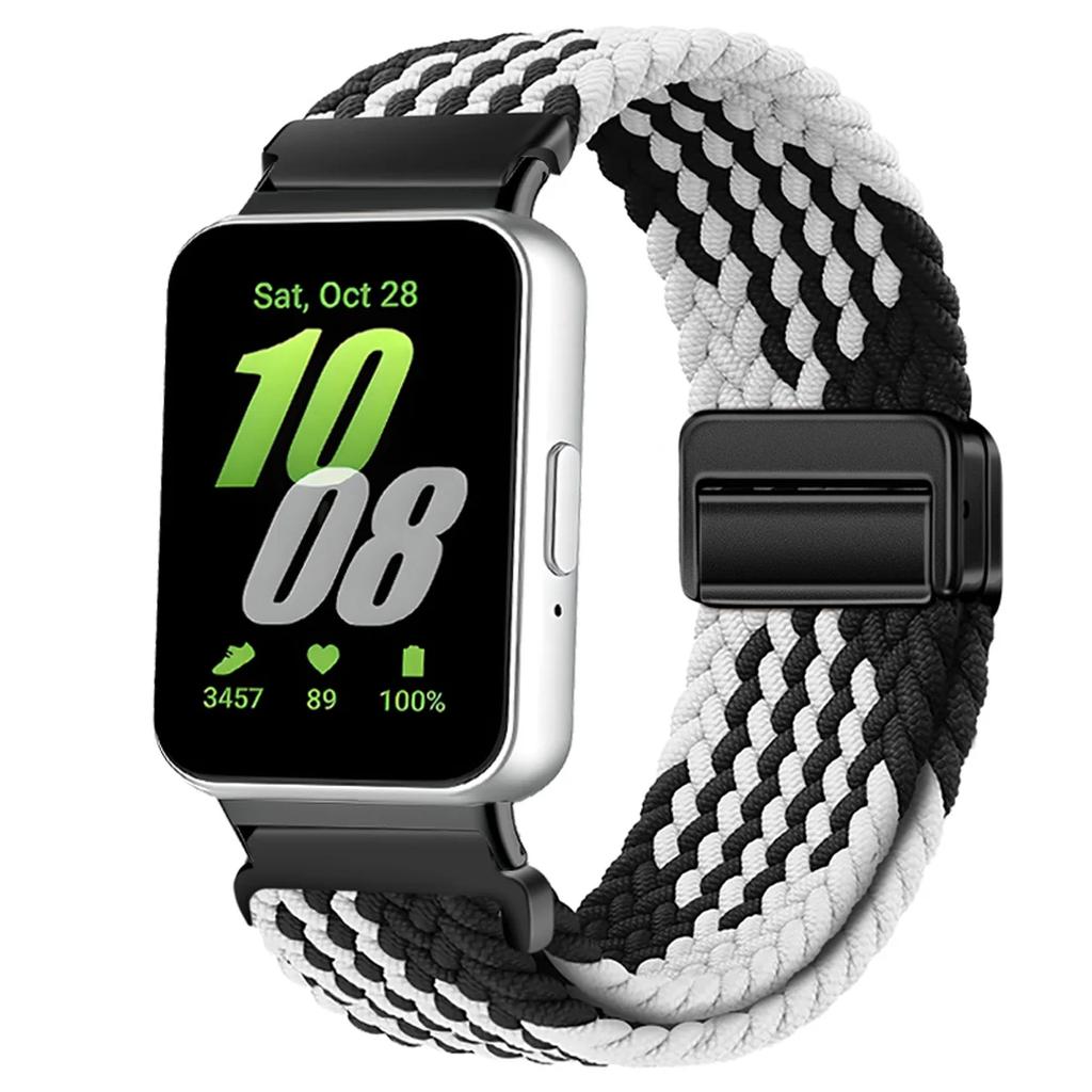 Magnetic Sport for Samsung Galaxy Fit 3 Watch Braided Strap Watchband for Samsung Galaxy Fit 3 Band Accessories Replacement