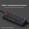 K61 Compact RGB Mechanical Keyboard - 61-Key Portable for Laptop & Office Gaming with Blue, Brown, Red Switch Options