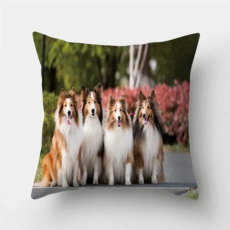 Cuscini decorativi con stampa Pug Dog Federa Fodera per cuscino in poliestere Cuscino decorativo per divano Decorazione del soggiorno Federa
