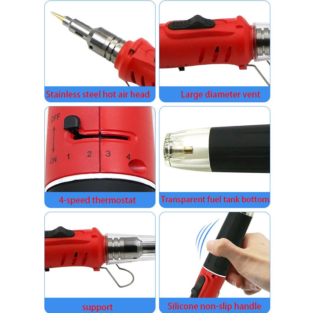 Self-ignition Welding Torch Pen Kit Butane Tip Blow Burner Welding Repair Tools