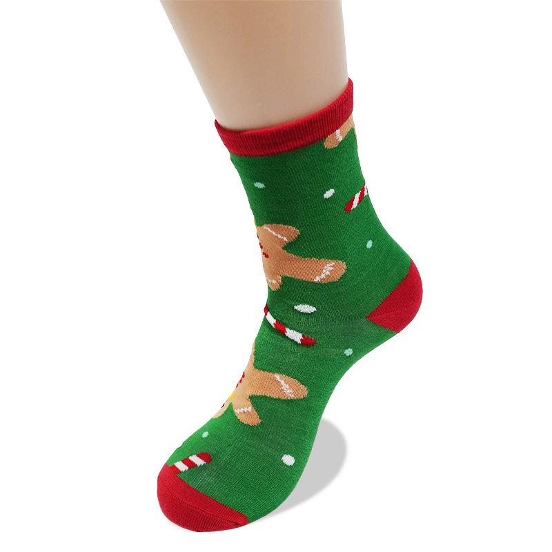 50 Christmas Stocking Styles: Autumn/Winter Cartoon Mid-Calf Socks, Perfect Holiday Gift