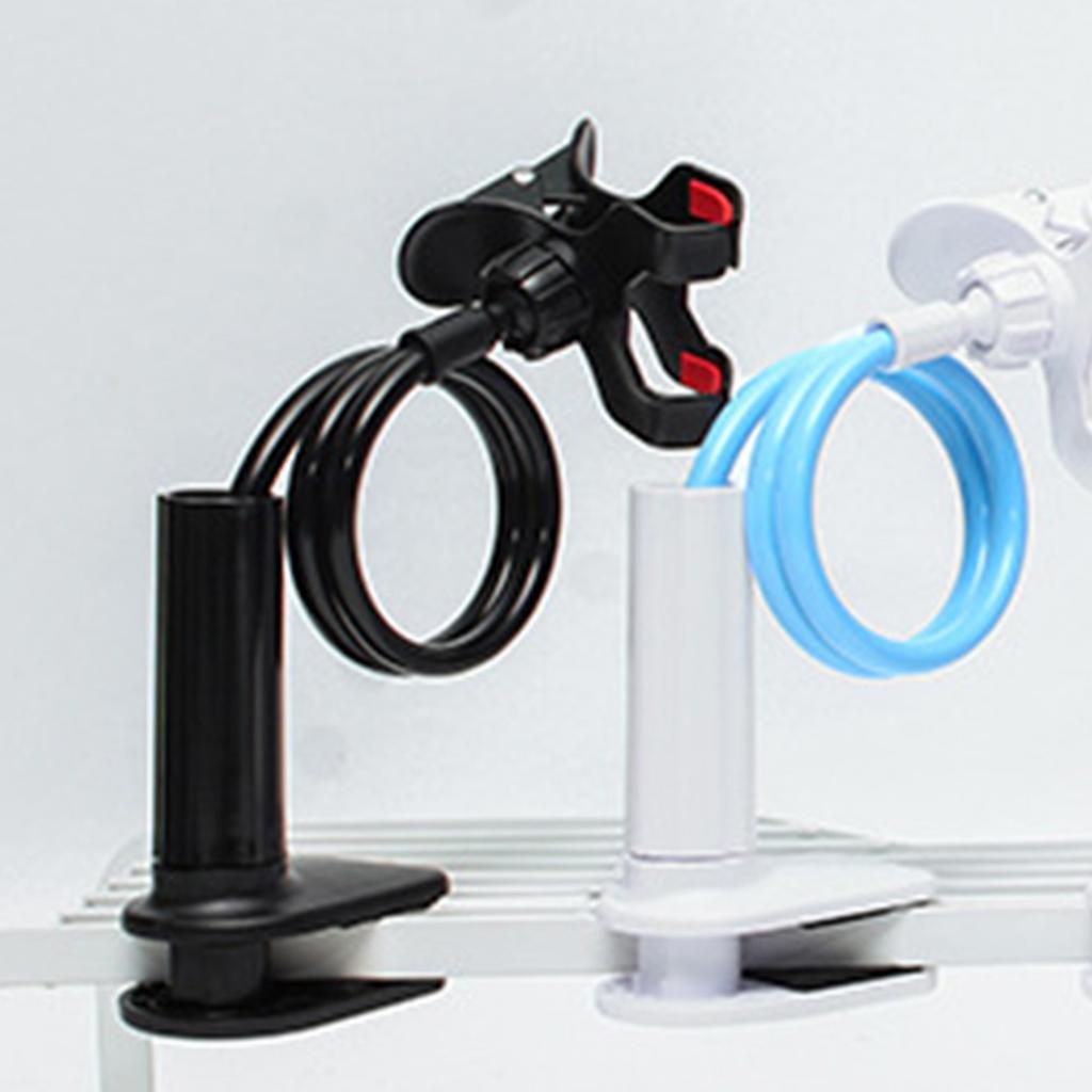 Universal 360° Flexible Cell Phone Holder Arbitrarily Curved Clamp on Desk Mobile Phone Stand for Desk Clip Bracket Clamp Stand
