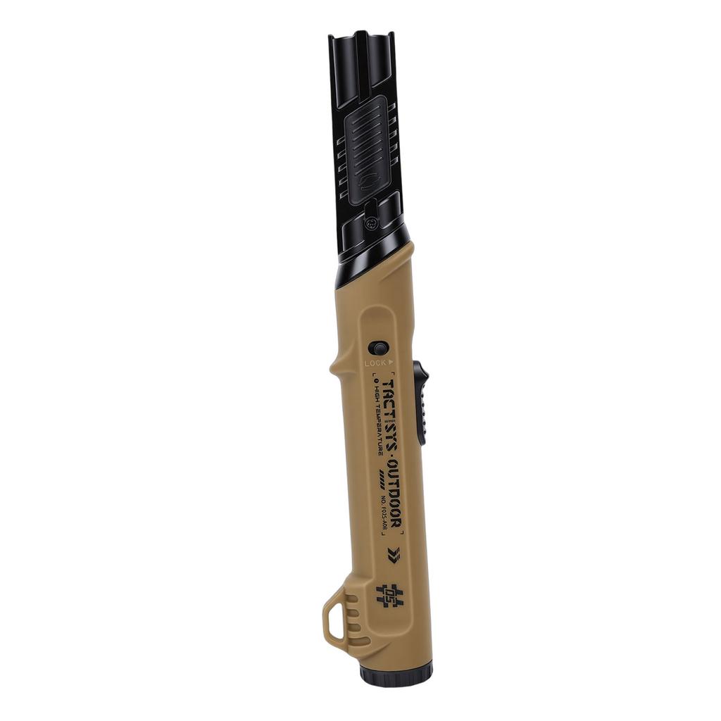 Portable Camping Lighter Wind Proof Refillable Jet Flame Lighter with Security Lock for Outdoor
