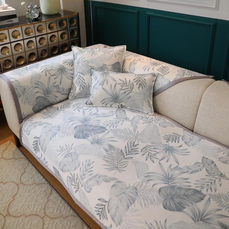 New Summer Sofa Cushion Summer Ice Silk Mat Seat Cushion All Seasons Non-Slip Leather Sofa Cover Cover Cloth Towel