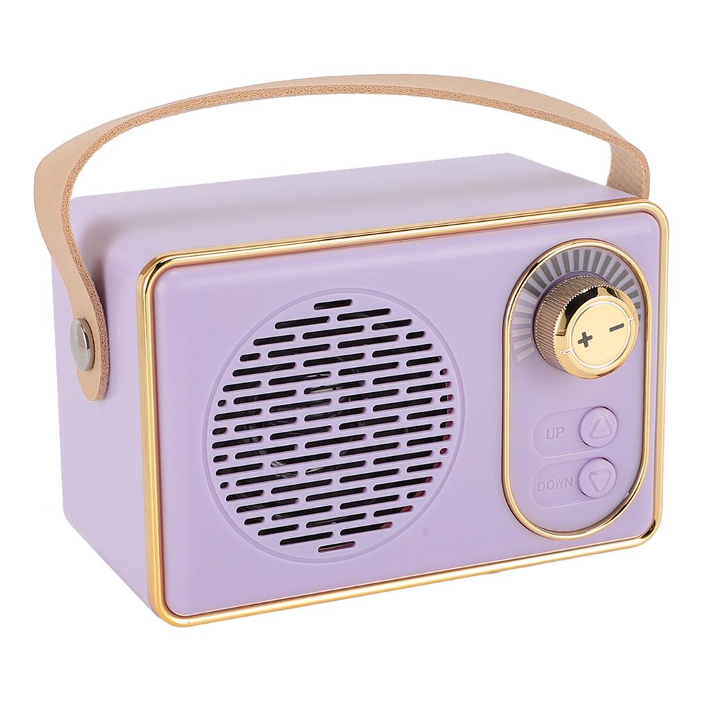 Portable Speaker Cute Old Fashion Wireless Stereo Sound 500mAh Retro Speaker for Desktop Bedroom