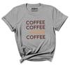 Inkmeso Women   Coffee Coffee  More Coffee   Graphic Coffee Lover Tee Tshirt