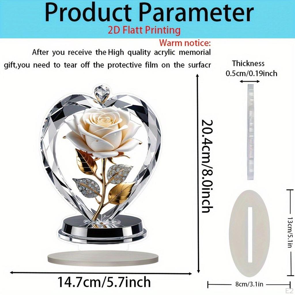 2D Blume Acryl Dekorativ