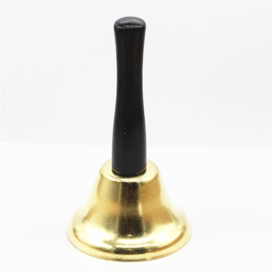 Hand Cranked Bell Metal 65mm Call for a meal bell Counter Shopkeeper Doorbell Christmas Bells for Front Entrance Home Decor