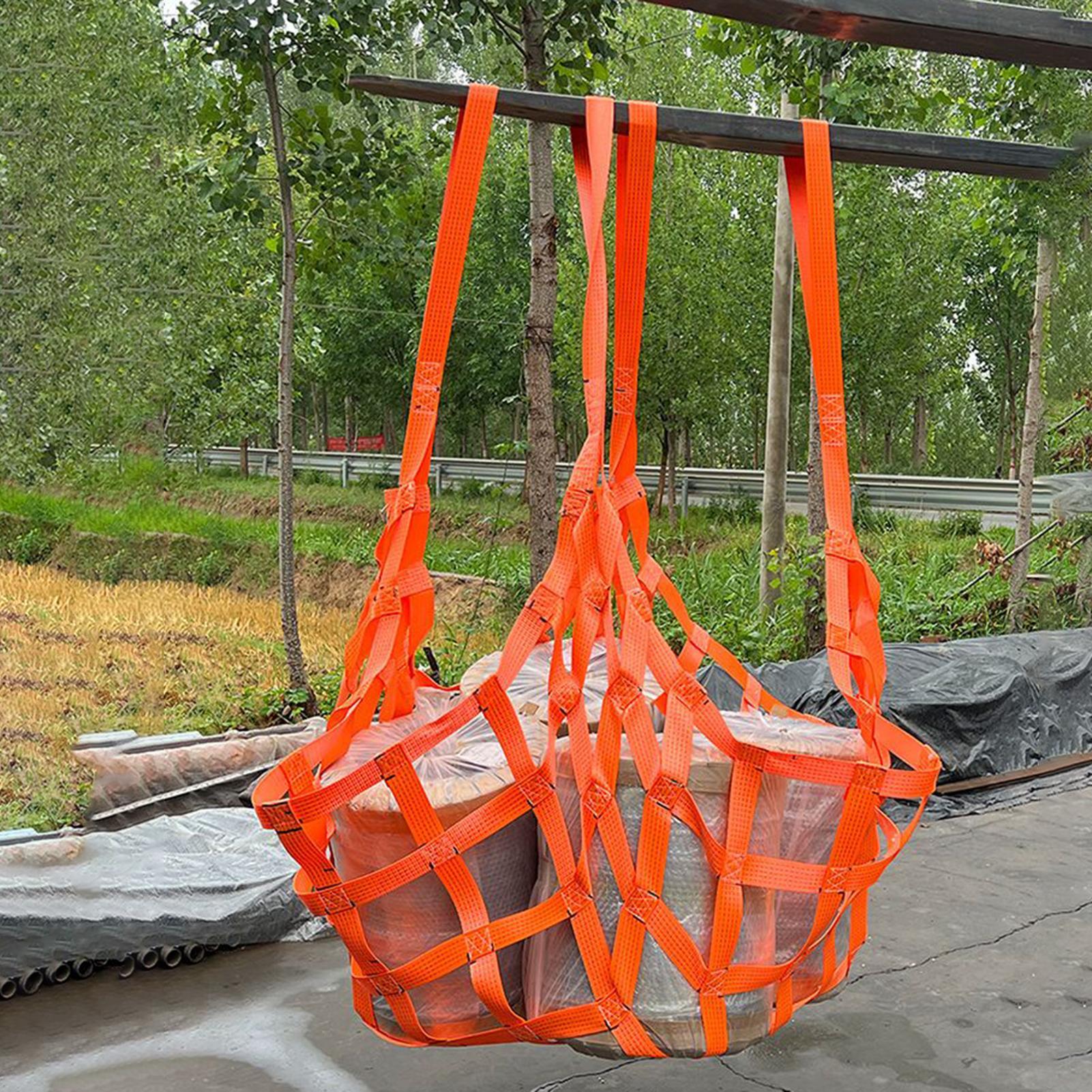 Heavy Duty Cargo Net 39x39in Webbing Organizer 3.9in Mesh Automotive Cargo Nets Load Capacity 661Lbs For Management Sliding RV