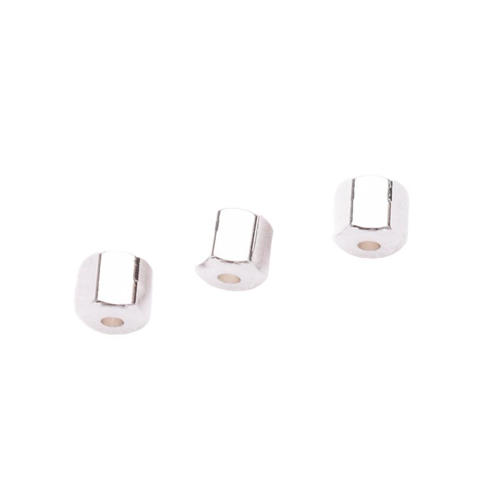 18K Goldplattierte Zylinder-Abstandsperlen für DIY Schmuck & Accessoires