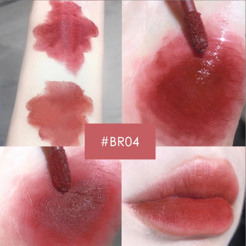 Mat Læbestift Läbefarve Dobbelt-ender Läbeglans Læbelak 12 Farver Vandtæt Langtidsholdbar Ikke-klæbende Kop Læbestift Makeup