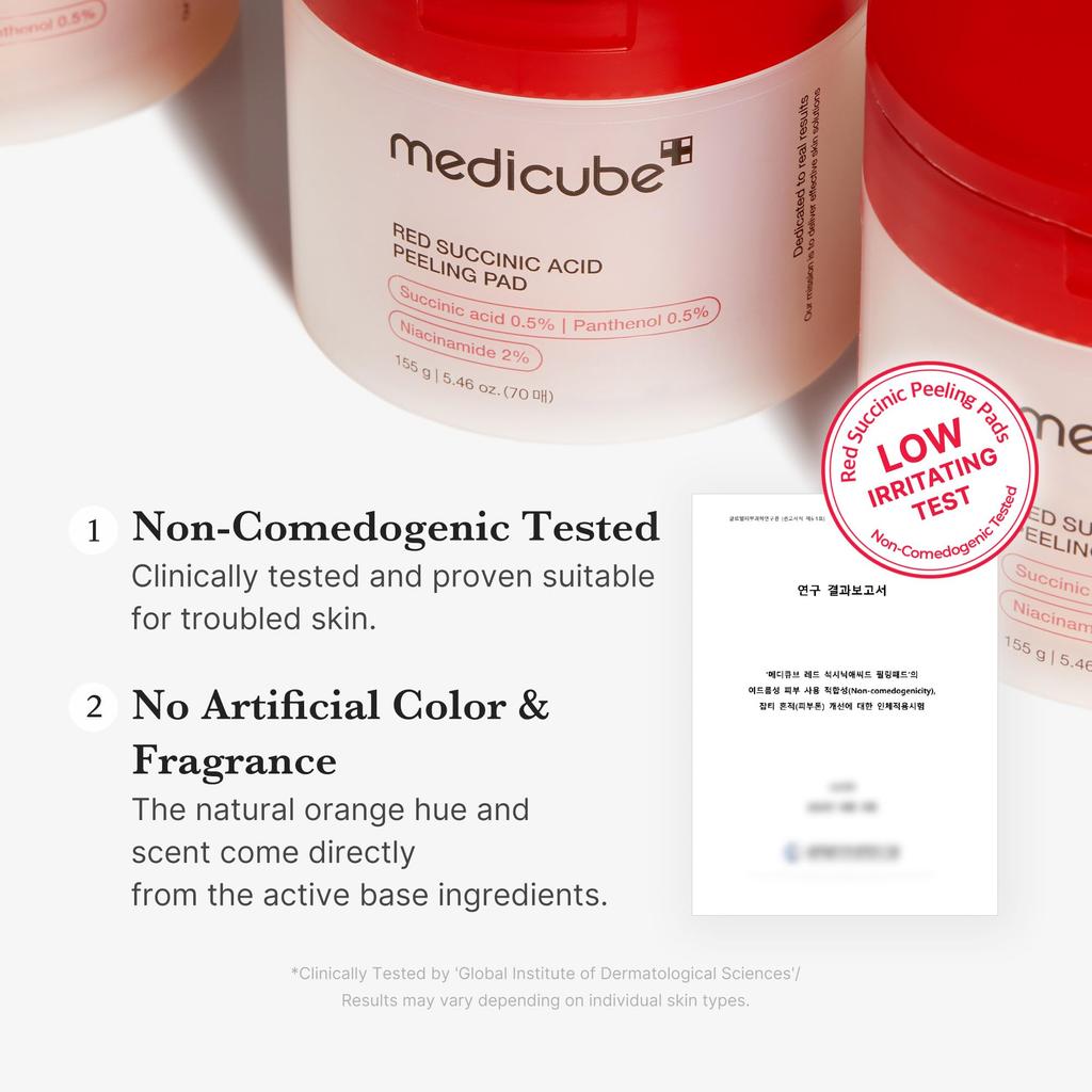 MediCube Red Peeling Toner Pads     Exfoliating, Pore-Cleansing, Brightening Skincare Pads