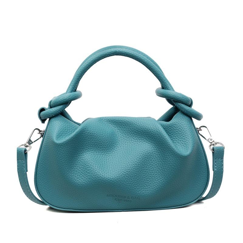 High-end niche bag women's new summer versatile messenger bag fashionable portable pleated small bag