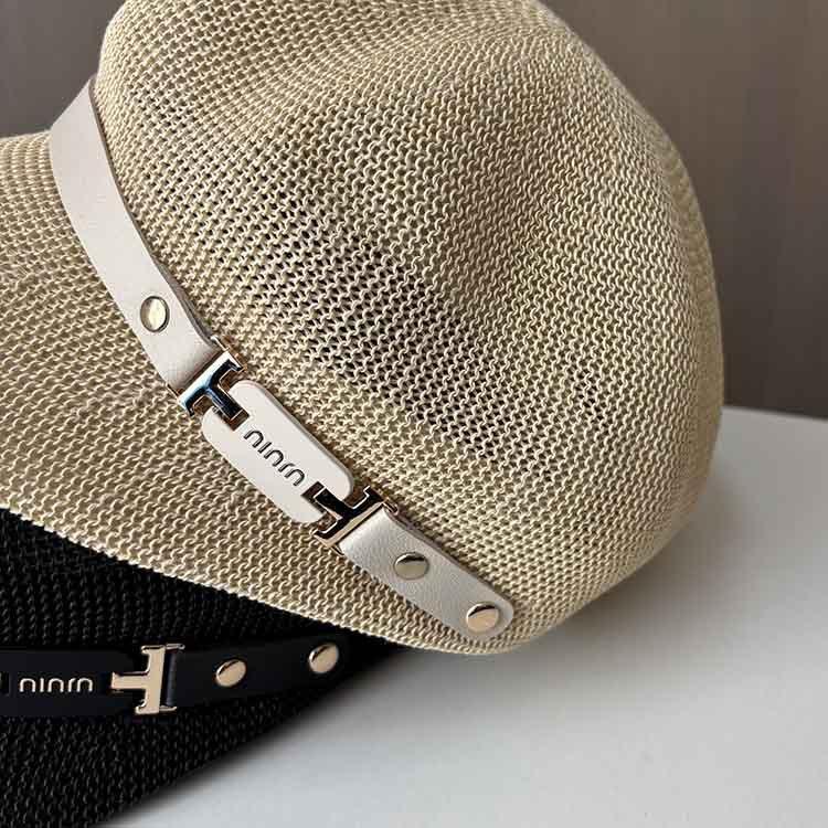 Hat Women's Summer Breathable Beret Travel Shading Sun Protection Hat Casual Duck Tongue Octagonal Hat