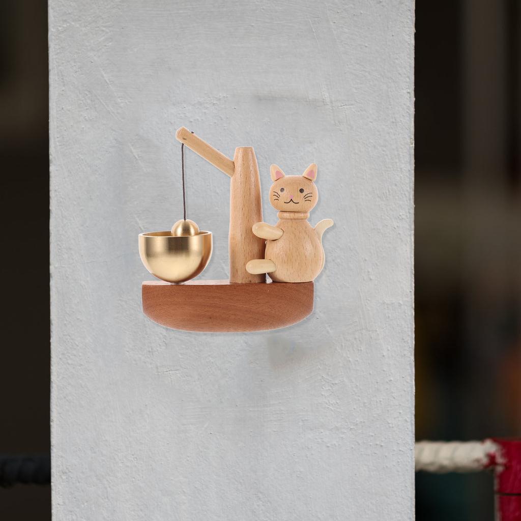 Wooden Magnetic Shopkeepers Bell Door For Business Entry Decorative Hanging Bell Rustic Front Door Chime Wind Chime Home