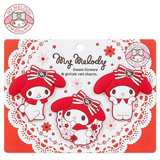

Набор резиновых зажимов Sanrio My Melody 40th (Девчачий красный)