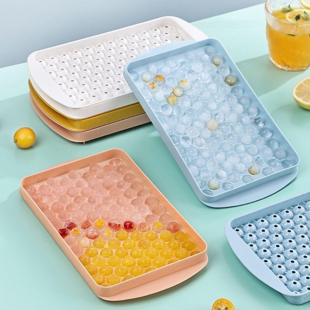 

With Lid Ice Ball Maker Mold Household Crushed Ice Tray Mini Ice Cube Tray рожевий