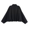 Women's Solid Color Fashionable Sleeve Long Sleeved Zipper Casual Top Jacket Jacket