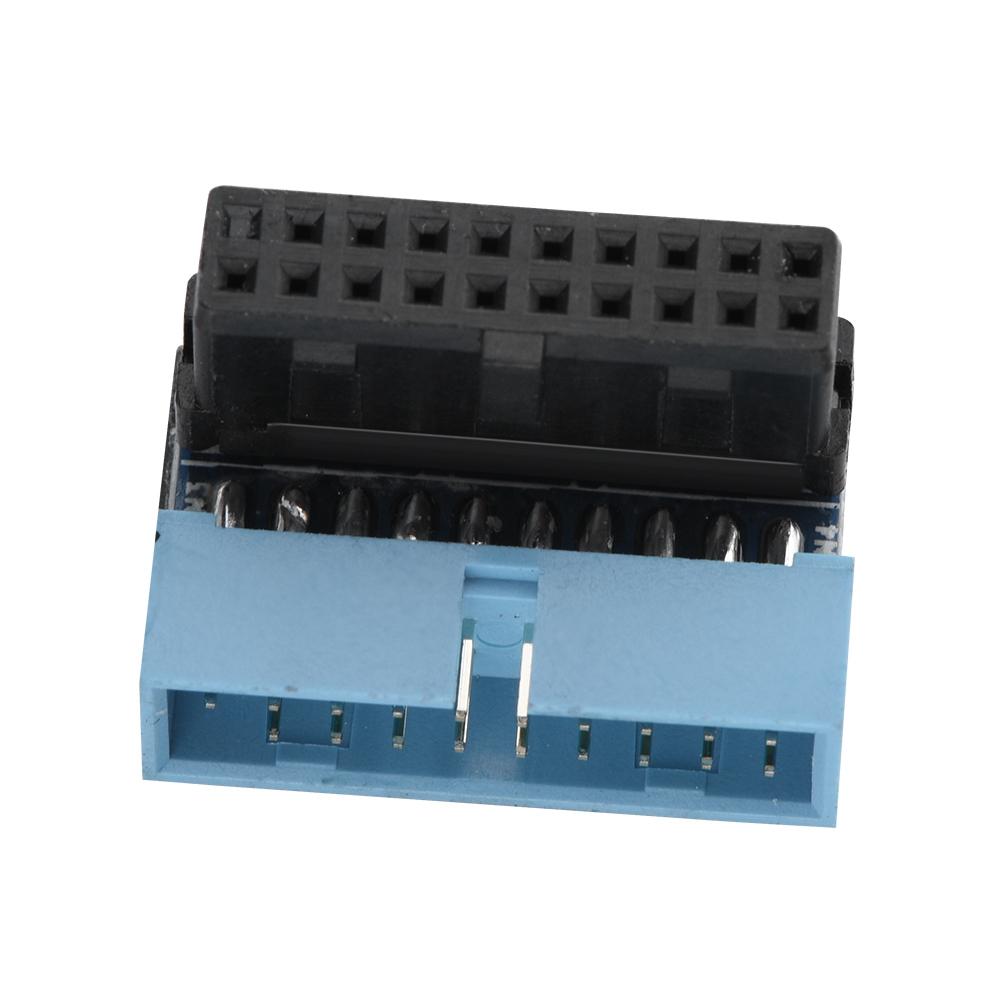 5 Stück 90 Grad gewinkelt USB 3.0 19-Pin Motherboard Interner Header