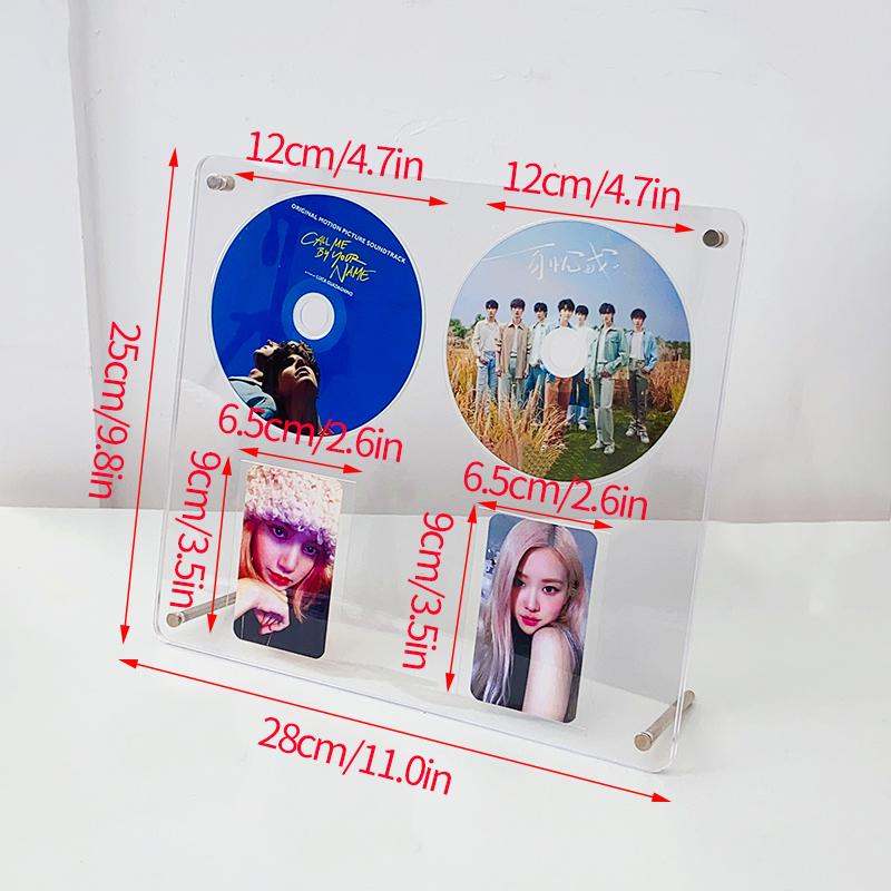 Ins-Stil Fotorahmen Acryl Transparent Photokartenhalter Magnetischer Bilderrahmen Idol-Karten-Display Photokartenständer Ausstellungsständer