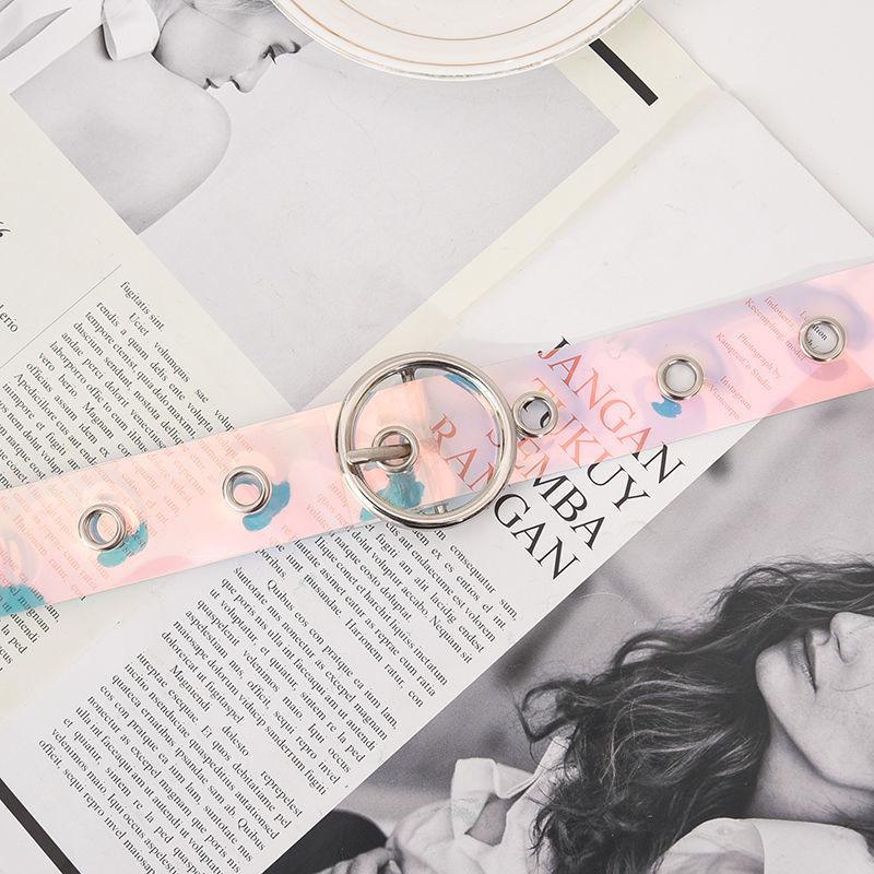 Modern Transparent Waist Belt For Women With Stylish Buckles For Casual And Looks Dressy