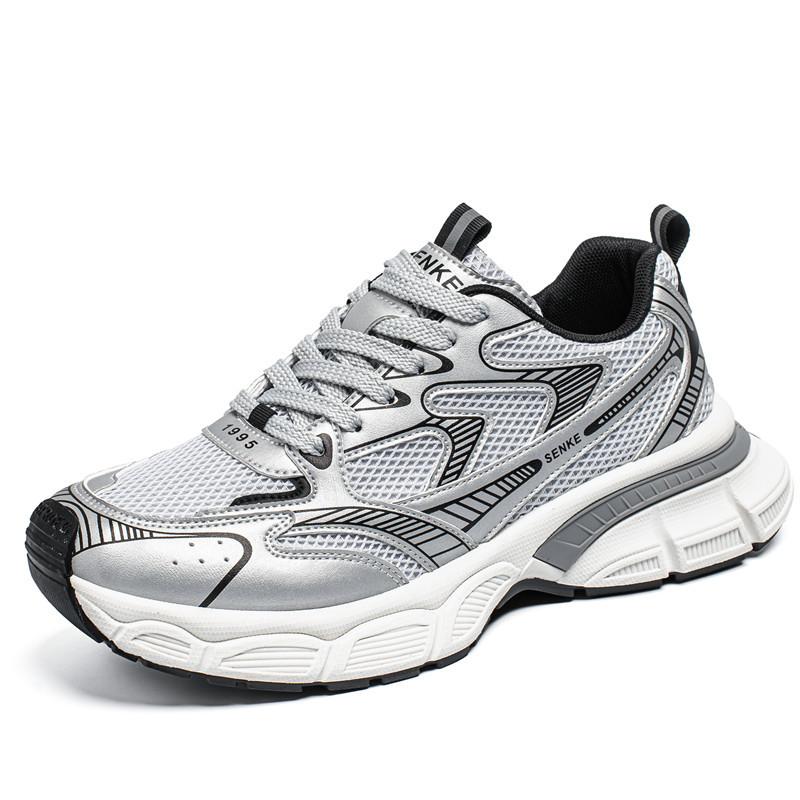 Sneakers Spring and Autumn Mesh Breathable Teen Platform Daddy Shoes New Casual Running Shoes