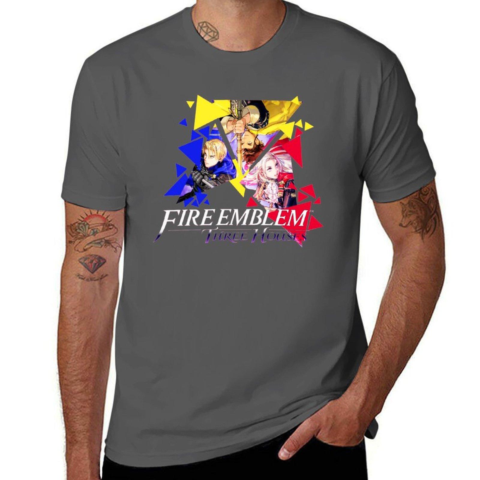 

Fire Emblem Three Houses - Edelgard, Dimitri, Claude Premium Scoop T-Shirt cotton t shirt man graphic t shirts for man T-Shirt 4XL