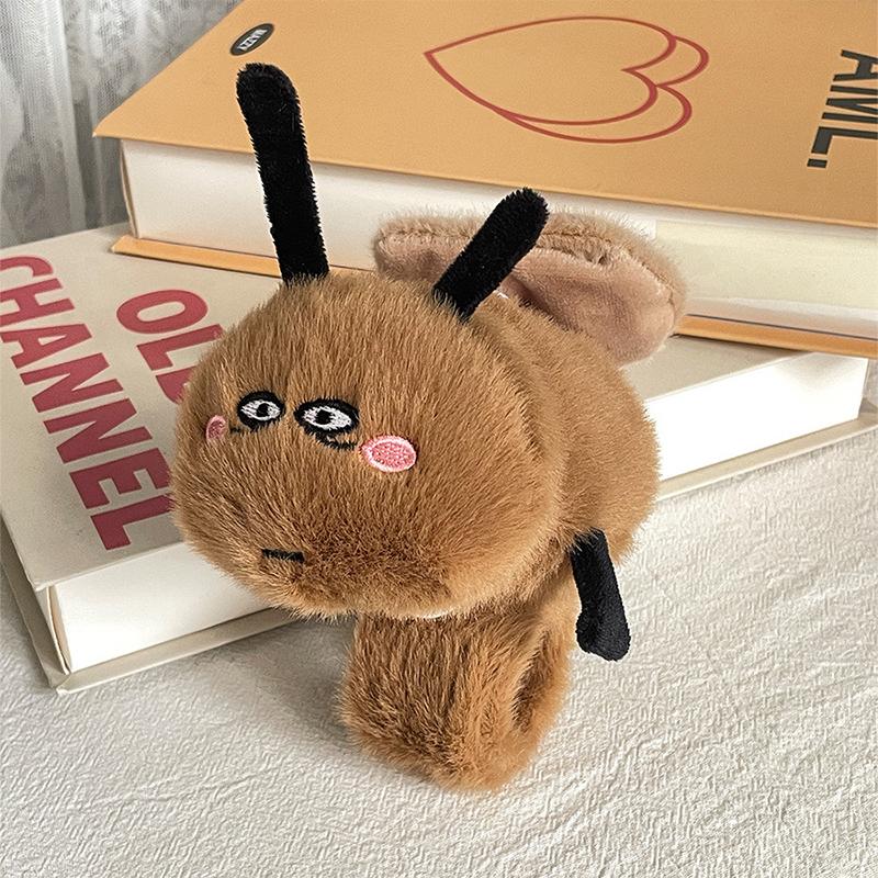 Cartoon Stretchable Wing Cockroach Clap Circle Toys Slap Snap Wrap Wristband Bracelet Fluffty Stuffed Plush Doll Hand Ring Gift
