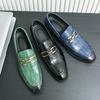 Fashion Fashion Designer Style Men's Leather Shoes Office Mens Formal Shoes Wedding Party Slip On Loafer Leisure and Versatile Styles