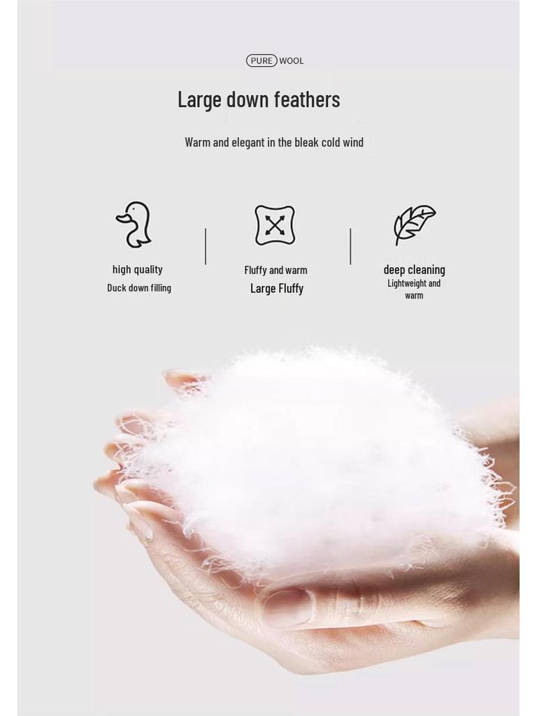 Trendy Women's Mid-Length Thickened Down Jacket - 2025 Winter Collection for Stylish Young Moms and Middle-Aged Women