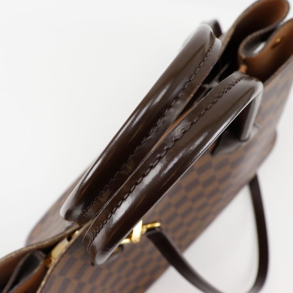 Louis Vuitton Kensington Handtasche N41435 2WEGE Schulter Braun Damier Canvas Damen Gebraucht