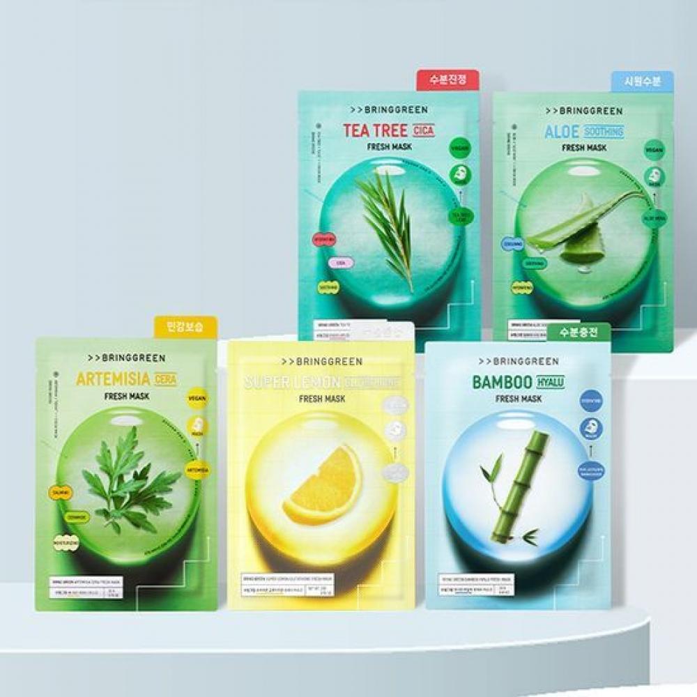 

Маска Bring Green Fresh 1 шт. 5 видов Tea trisica