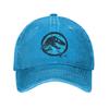 Jurassic Park Shattered Baseball Caps Vintage Distressed Cotton  Snapback Hat Unisex Running Golf Adjustable Fit Hats Cap