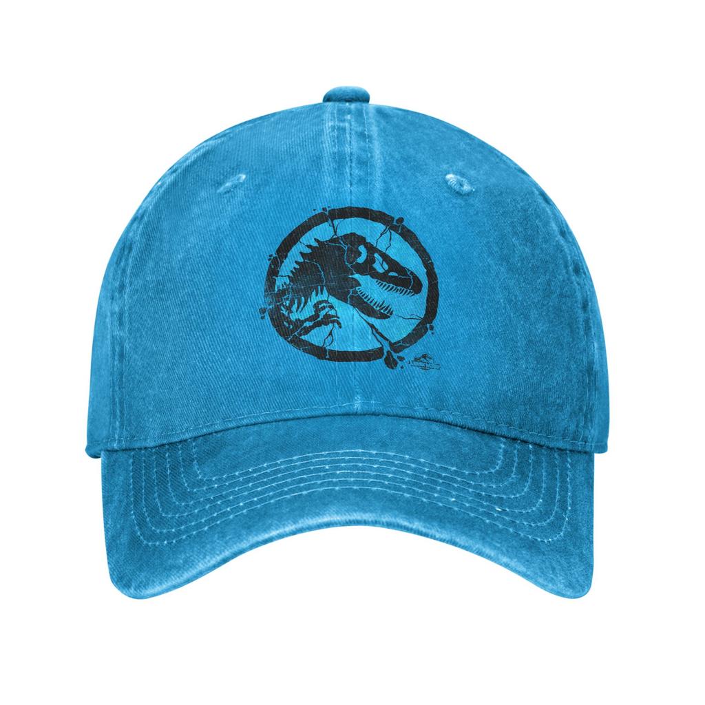 Jurassic Park Shattered Baseball Caps Vintage Distressed Cotton Snapback Hat Unisex Running Golf Adjustable Fit Hats Cap