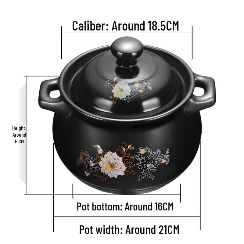 3.2L Large Ceramic Casserole & Soup Pot
