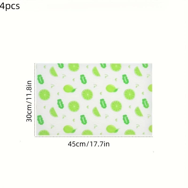 

4PCS 45x30cm EVA Refrigerator Pad Waterproof Washable Mat Reusable Table Mat Cabinet Mat Shelves Fridge Pad Home Decor 45x30cm