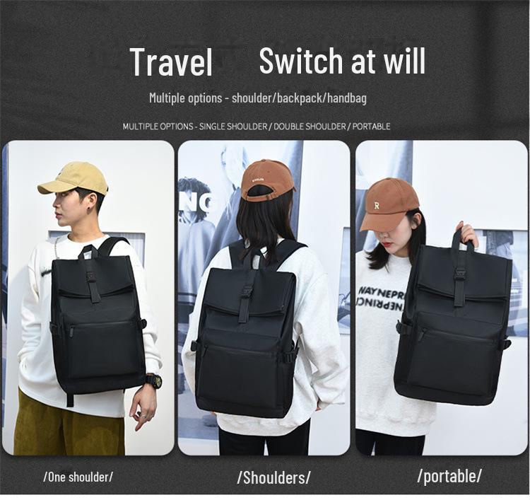 Men's Winter Splash-Proof Business & Casual Backpack: Student and Travel Friendly