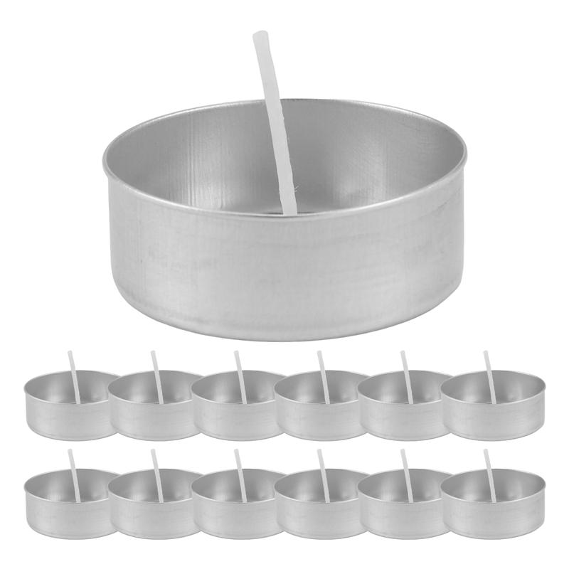 2025 Trend 150Pcs Aluminum Tea Lights Cups, With 150 Pcs Candle Wicks Empty Candle For Candle Lovers