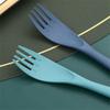 With Case Camping Utensil Set Wheat Straw Camping Spoon Fork Travel Utensils  Daily Use