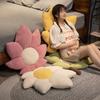 Flower Cushion Plush Toy Knitted Design For Home Office Bedding Girl Gift Doll