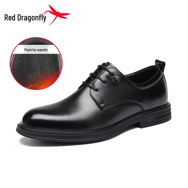 

Мужские туфли дерби из натуральной кожи Red Dragonfly - Формальные британские свадебные туфли для жениха. 42