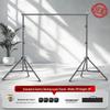 2x3 Meter Photography Background Stand with Black Light-Absorbing Cloth, Studio Props, and White Cloth for Shooting