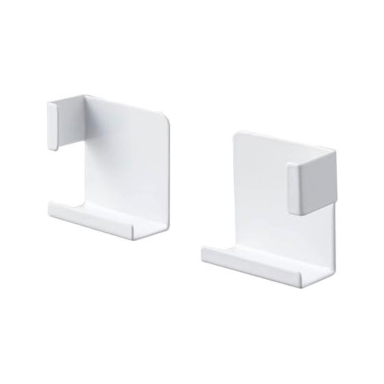 Yamazaki Jitsugyo (Yamazaki) Magnetic Bathroom Tablet Holder, Mist, White, Approx. W5.2XD2.5XH5cm, Mist, Secured by Clipping, Compatible with Various